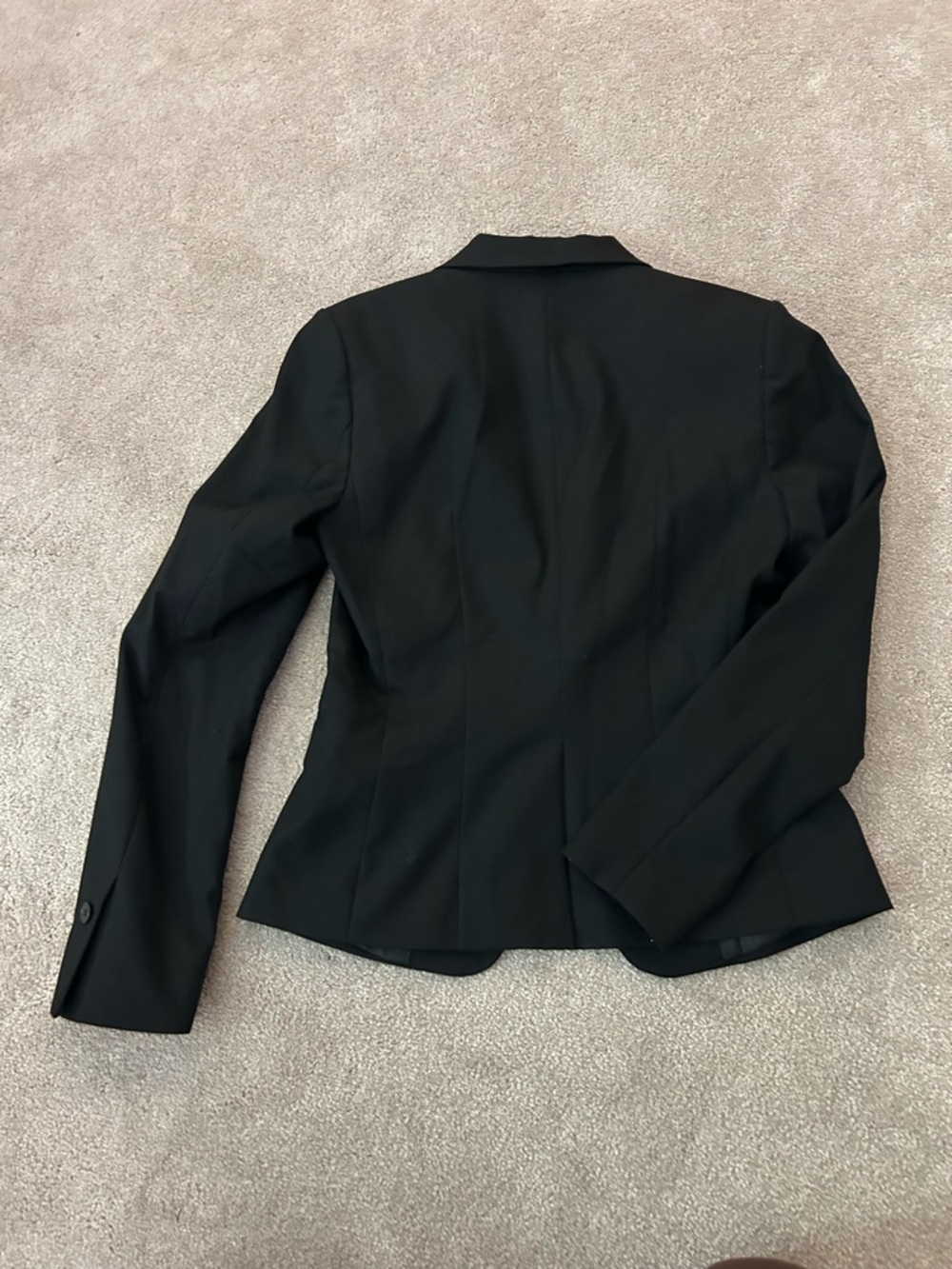 H&M Black Women's Tailored Blazer - Single-Button Suit Jacket - Picture 4 of 4